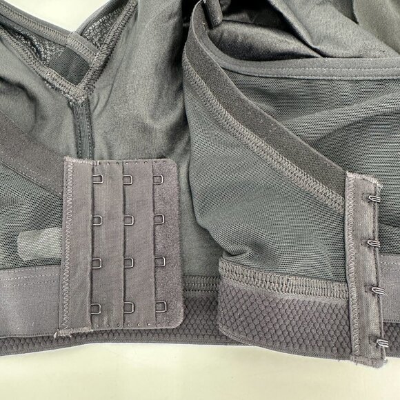 Catherines Black Simply Cool No Wire Supportive Adjustable Wide Strap 44DDD Bra - Picture 7 of 9